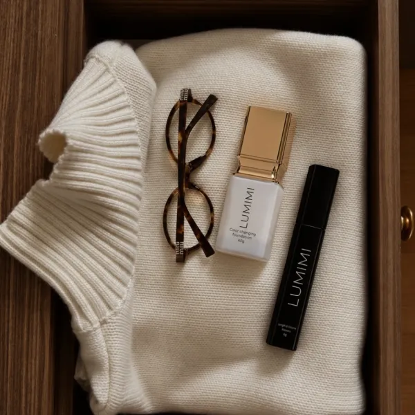 a little foundation, a touch of mascara, and cozy kind of confidence 🤍