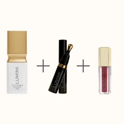 Color changing foundation + Universal concealer + Lip gloss lumimicosmetics.com 12