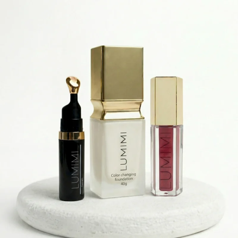Color changing foundation + Universal concealer + Lip gloss lumimicosmetics.com