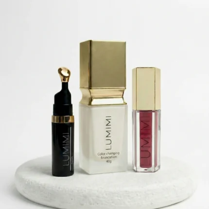 Color changing foundation + Universal concealer + Lip gloss lumimicosmetics.com 3